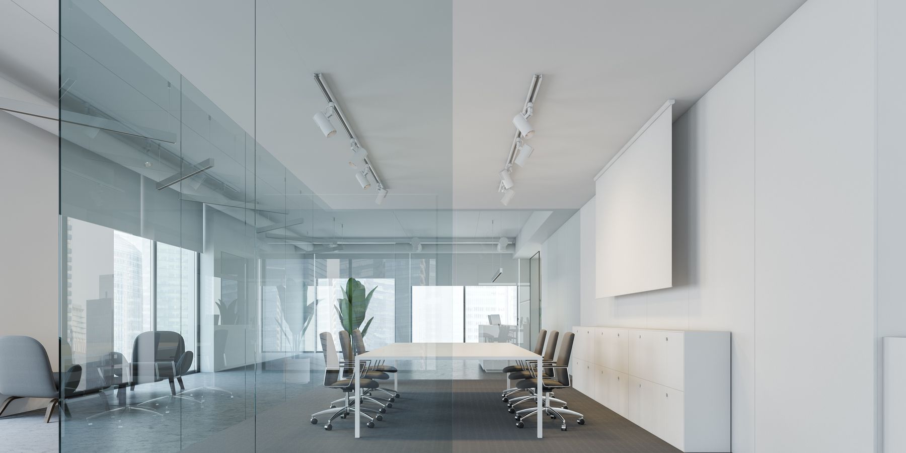 Sala de reuniones de un despacho moderno